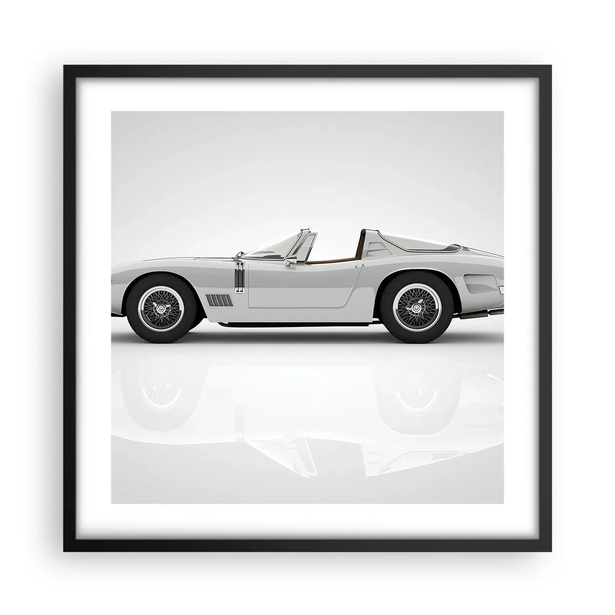 Affiche dans un cadre noir - Poster - Promesse de plaisir - 50x50 cm