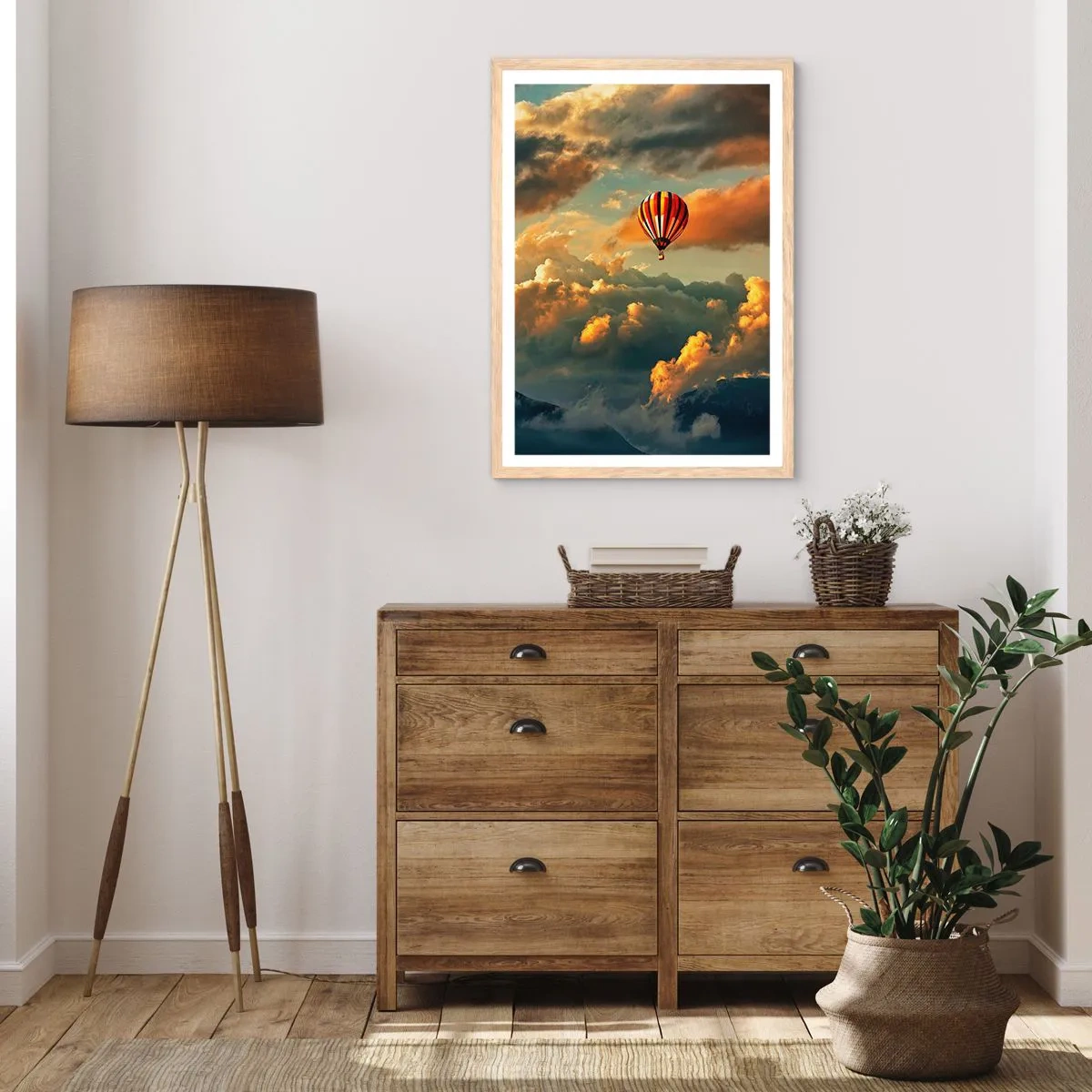 Affiche dans un chêne clair - Poster - Je vole parce que je veux - 30x40 cm