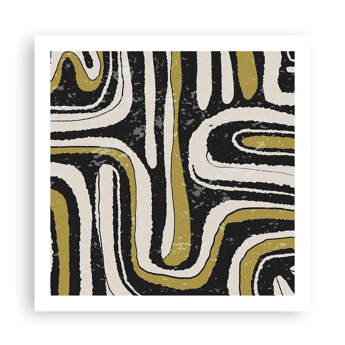 Affiche - Poster - Composition : routes et ruelles - 60x60 cm