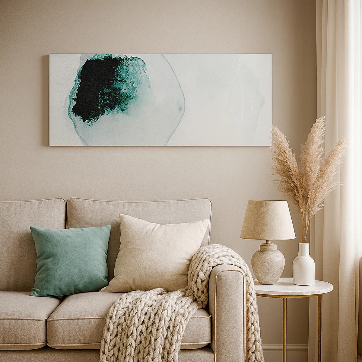 Impression sur toile - Image sur toile - Dans une goutte d'eau - 30x30 cm