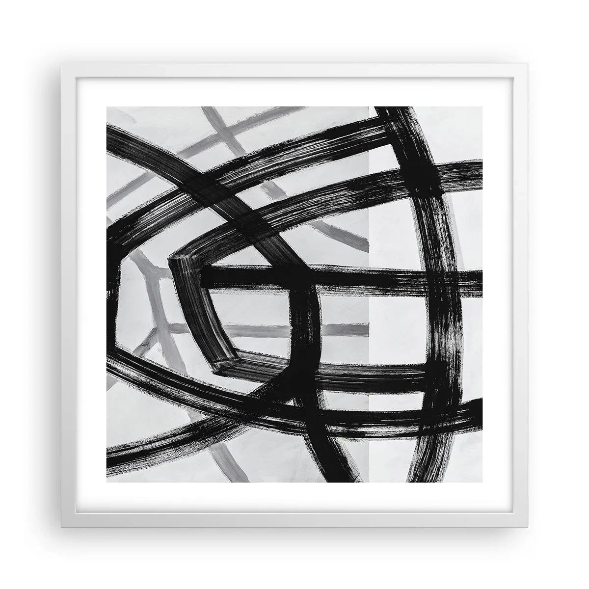 Affiche dans un cadre blanc - Poster - Profondeur du bâtiment - 50x50 cm