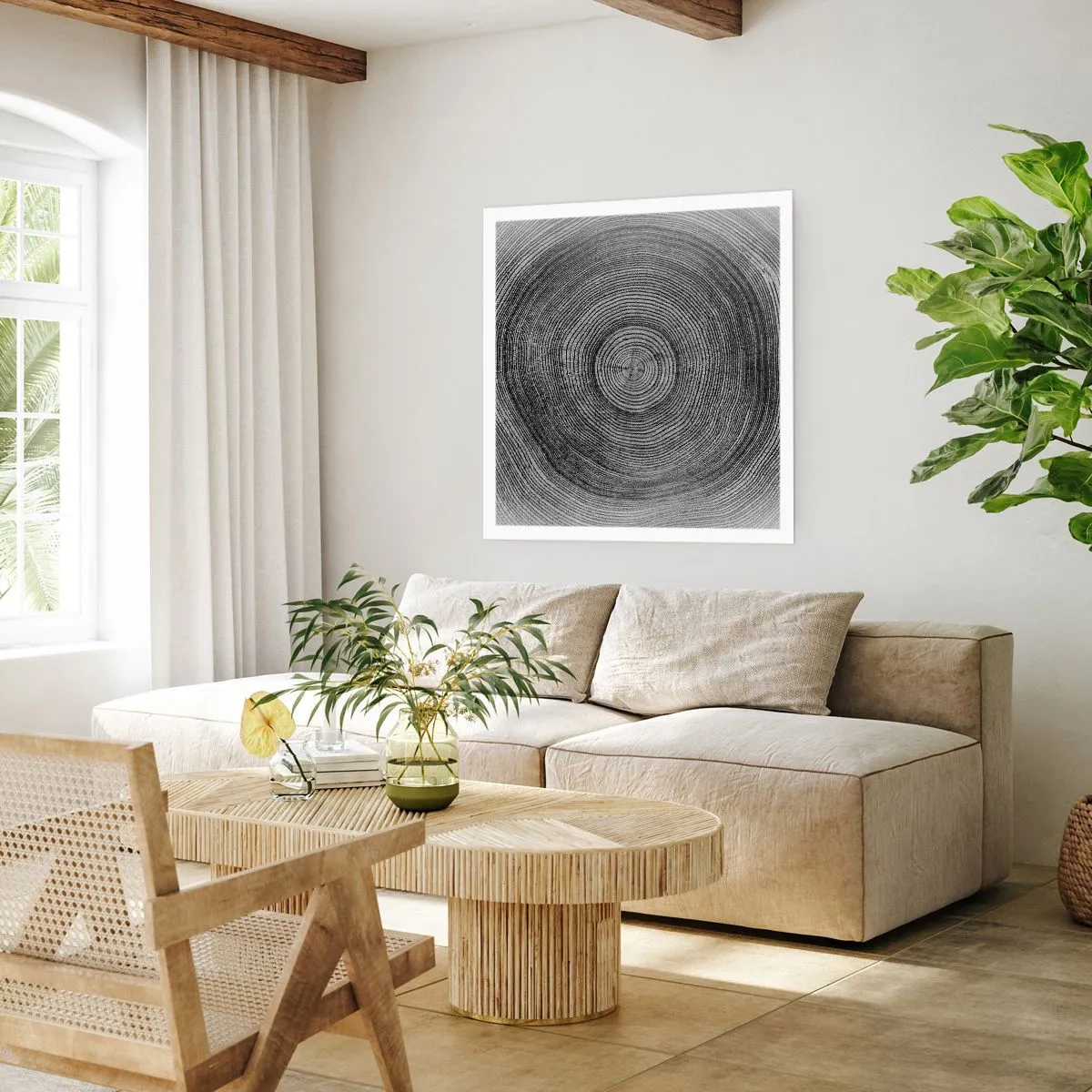 Affiche - Poster - Signe du temps - 40x40 cm