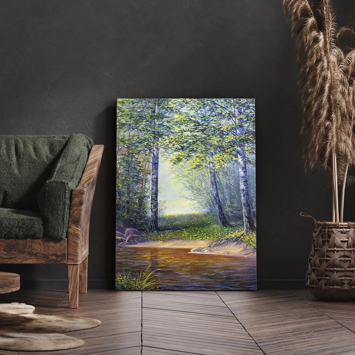 Impression sur toile - Image sur toile - Paysage idyllique - 65x120 cm
