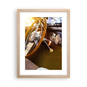 Affiche dans un chêne clair - Poster - Souffle de luxe venu du passé - 30x40 cm