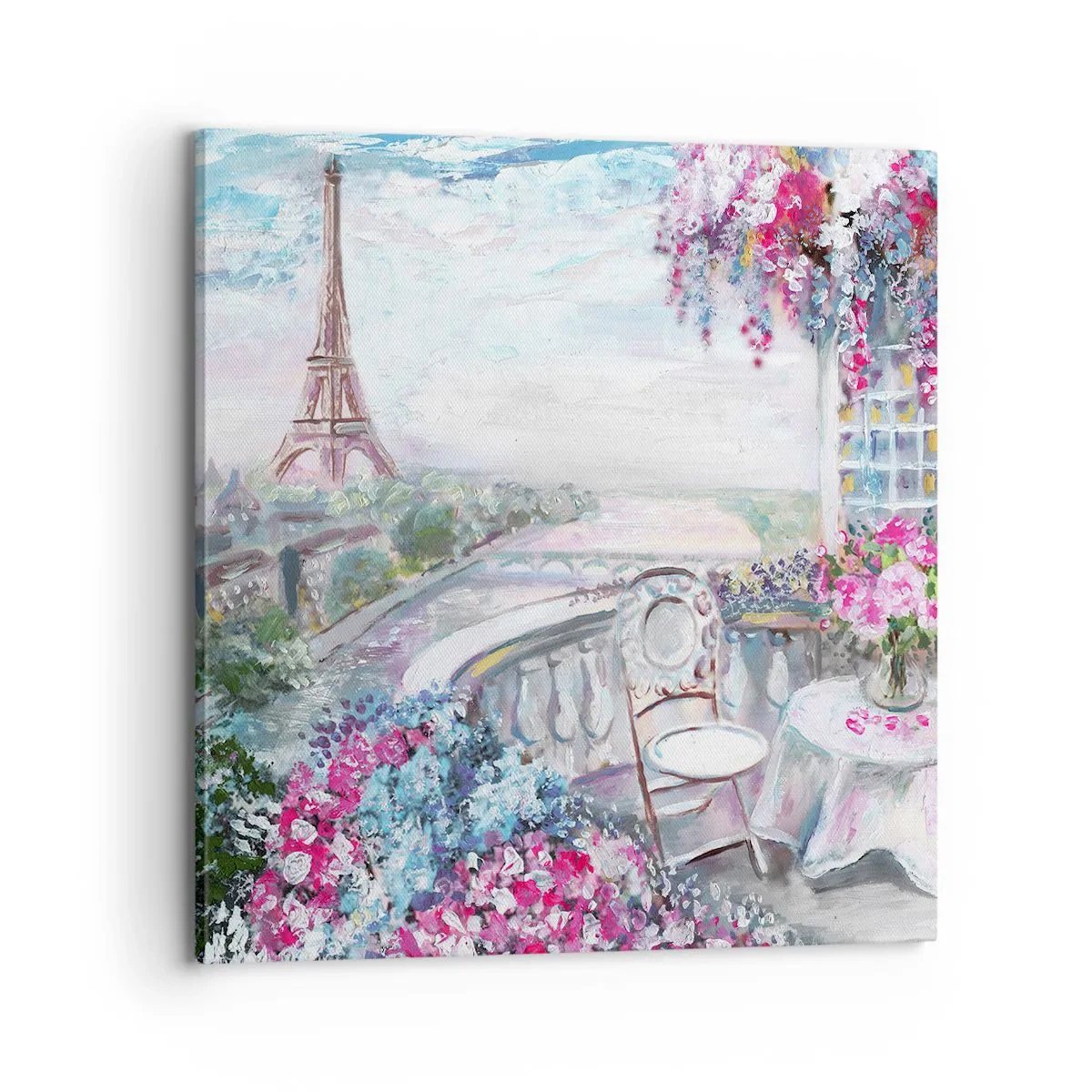 Impression sur toile - Image sur toile - C'est le plus beau ici en mai - 70x70 cm