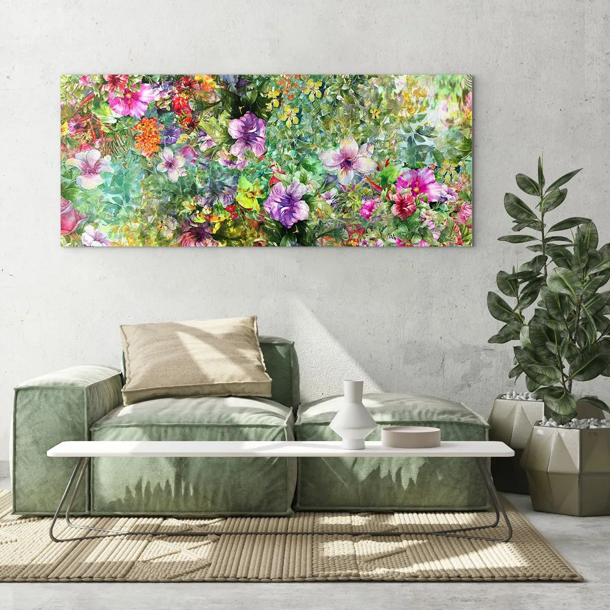 Impression sur verre - Image sur verre - En fleurs pour la perdition - 90x30 cm