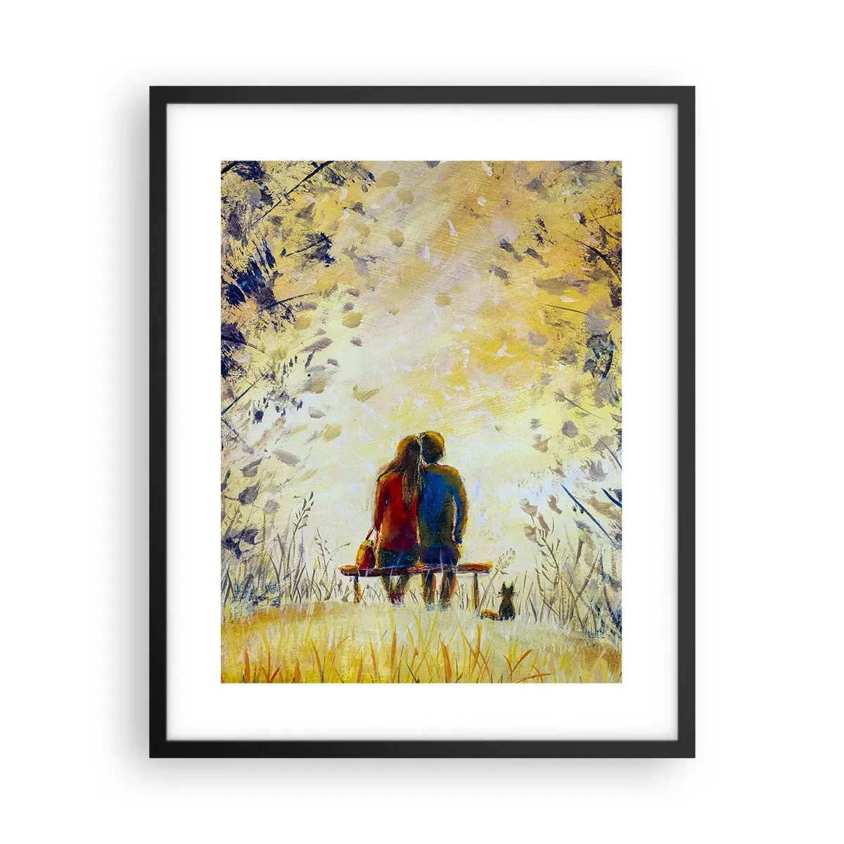 Affiche dans un cadre noir - Poster - Moment magique - 40x50 cm