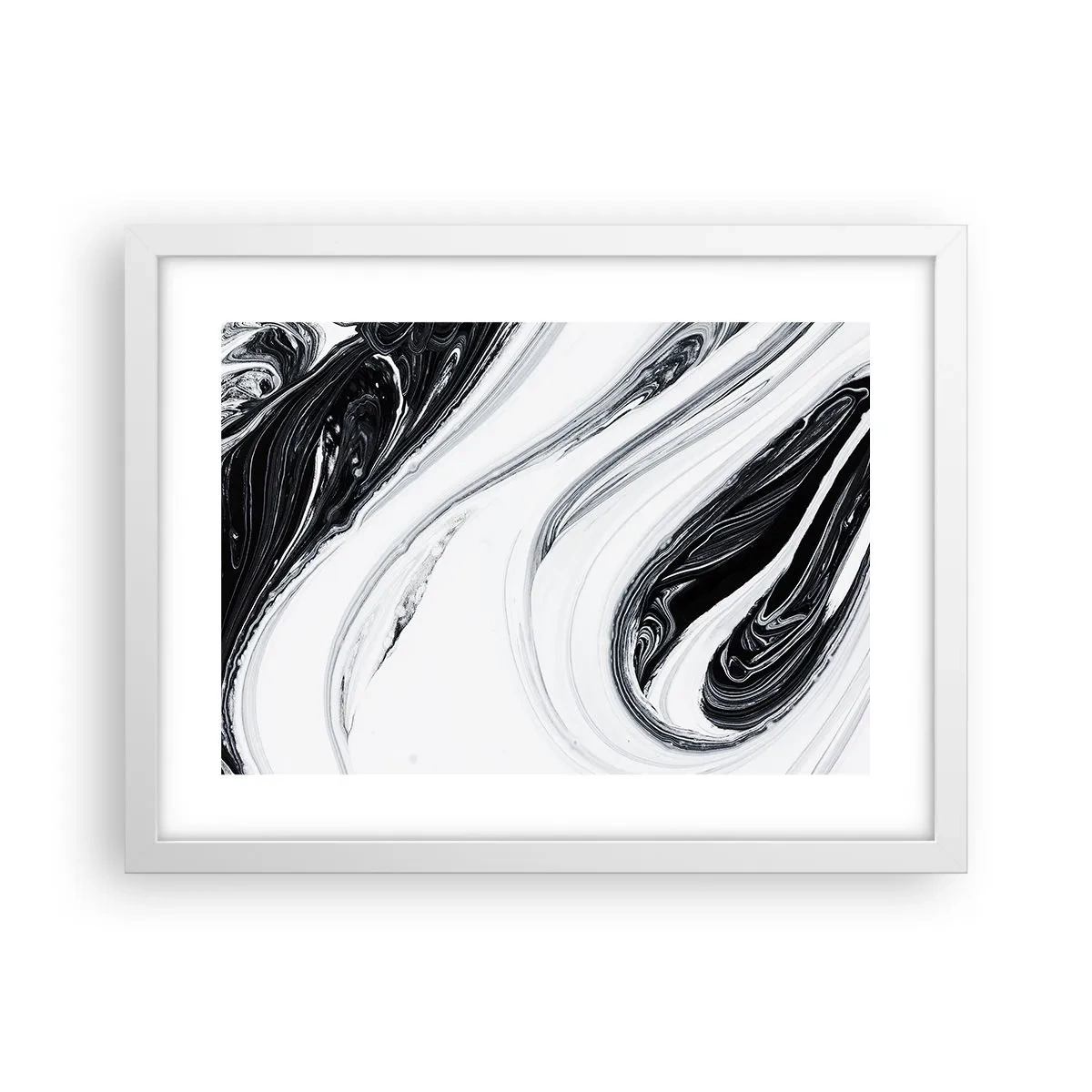 Affiche dans un cadre blanc - Poster - Une combinaison d'opposés - 40x30 cm