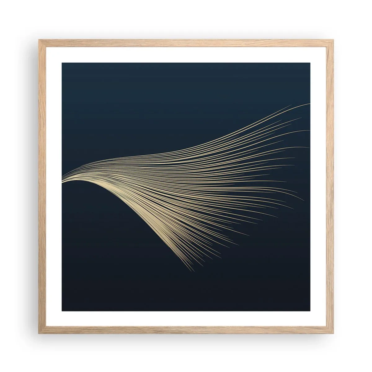 Affiche dans un chêne clair - Poster - Comme les cheveux d'un ange - 60x60 cm