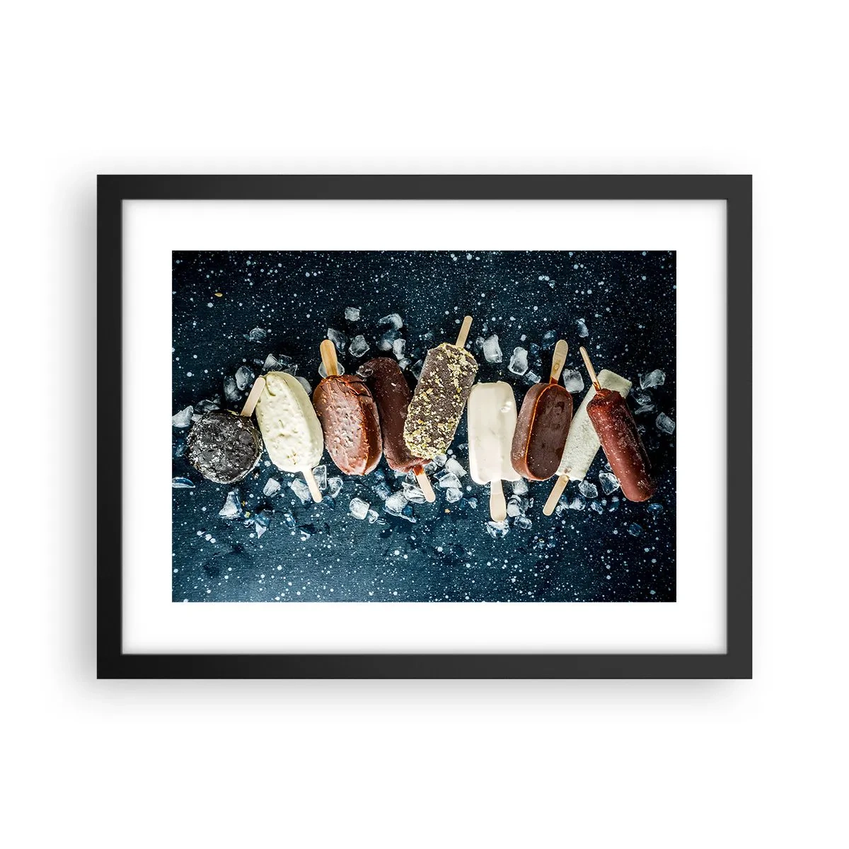 Affiche dans un cadre noir - Poster - Le goût de l'été chaud - 40x30 cm
