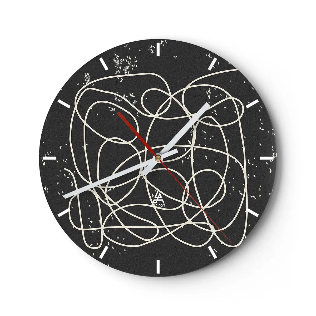 Horloge murale - Pendule murale - Errance des pensées - 40x40 cm