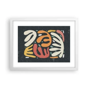 Affiche dans un cadre blanc - Poster - Composition – Je suis sur le point de t'attraper - 40x30 cm