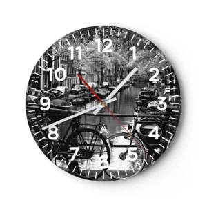 Horloge murale - Pendule murale - Une vue très hollandaise - 40x40 cm