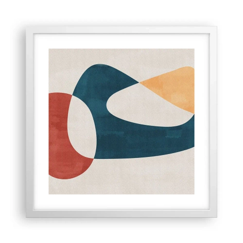 Affiche dans un cadre blanc - Poster - Influences et métamorphoses - 40x40 cm