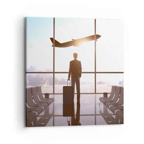 Impression sur toile - Image sur toile - Vous avez le temps, ralentissez - 70x70 cm