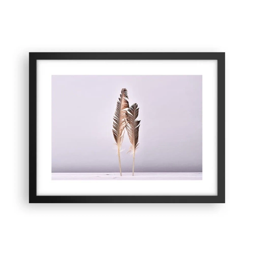 Affiche dans un cadre noir - Poster - Face au néant - 40x30 cm