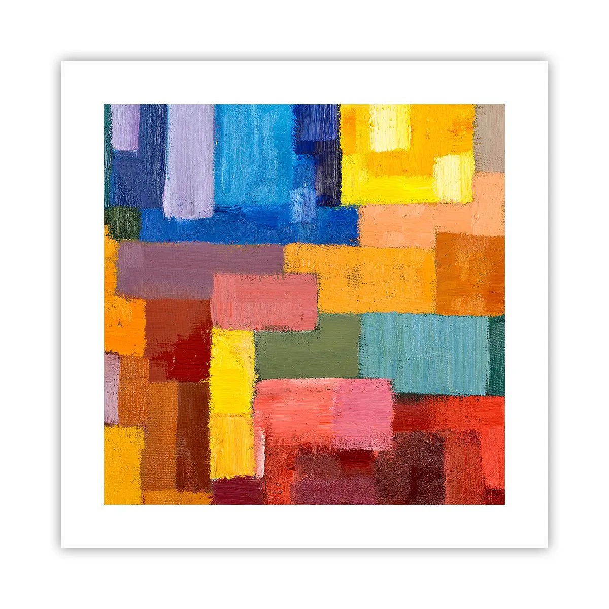 Affiche - Poster - Chacun est différent, tout est coloré - 40x40 cm
