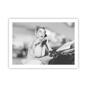 Affiche - Poster - Hello! Ici les années 50 - 70x50 cm