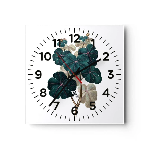 Horloge murale - Pendule murale - De l'ancien herbier - 30x30 cm