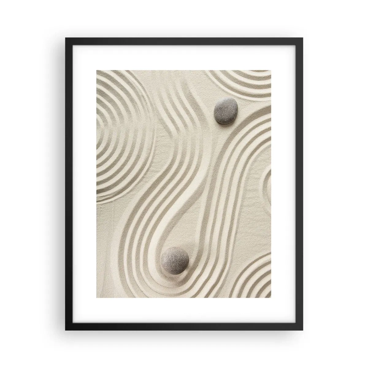 Affiche dans un cadre noir - Poster - Touche de chaleur - 40x50 cm