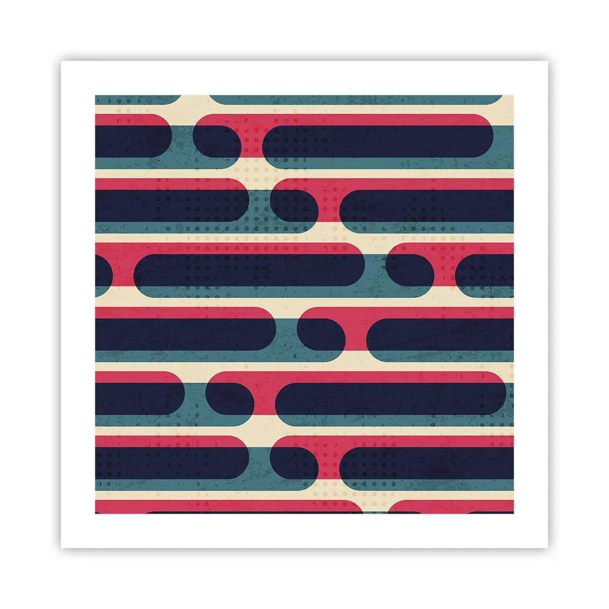 Affiche - Poster - En profondeur et sur l'avant - 50x50 cm