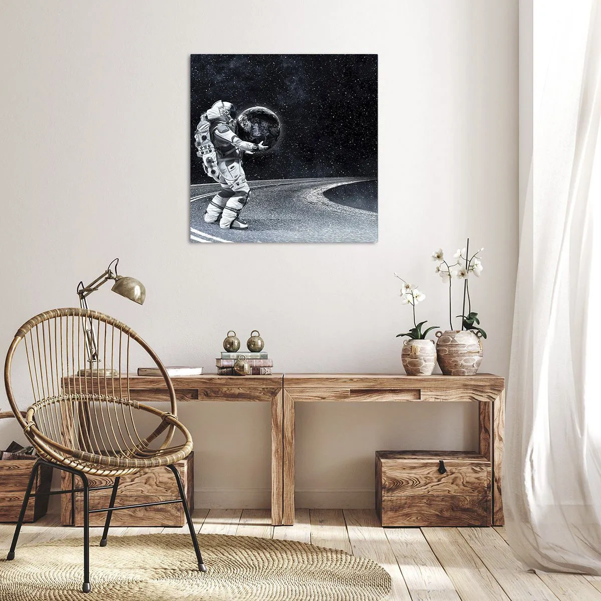 Impression sur toile - Image sur toile - Sur la Voie Lactée - 60x60 cm