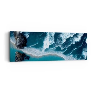 Impression sur toile - Image sur toile - Enveloppé par les vagues - 90x30 cm