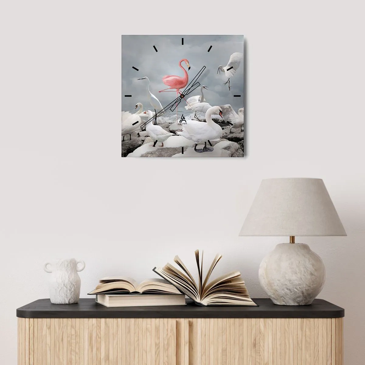 Horloge murale - Pendule murale - Comment suis-je arrivé là? - 40x40 cm