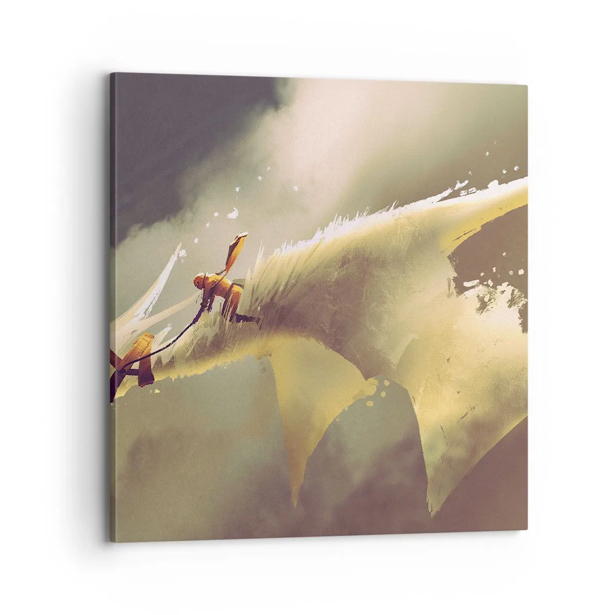 Impression sur toile - Image sur toile - Le monde à la rescousse - 70x70 cm