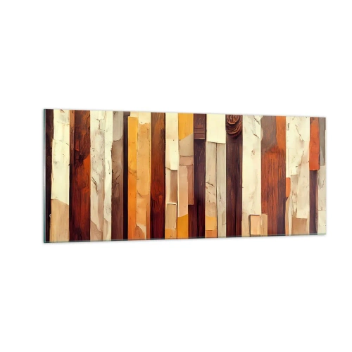 Impression sur verre - Image sur verre - Hymne des arbres forestiers - 100x40 cm