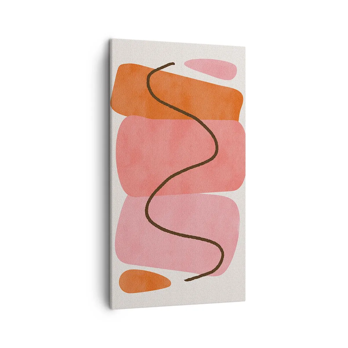 Impression sur toile - Image sur toile - mouvement doux des formes - 45x80 cm