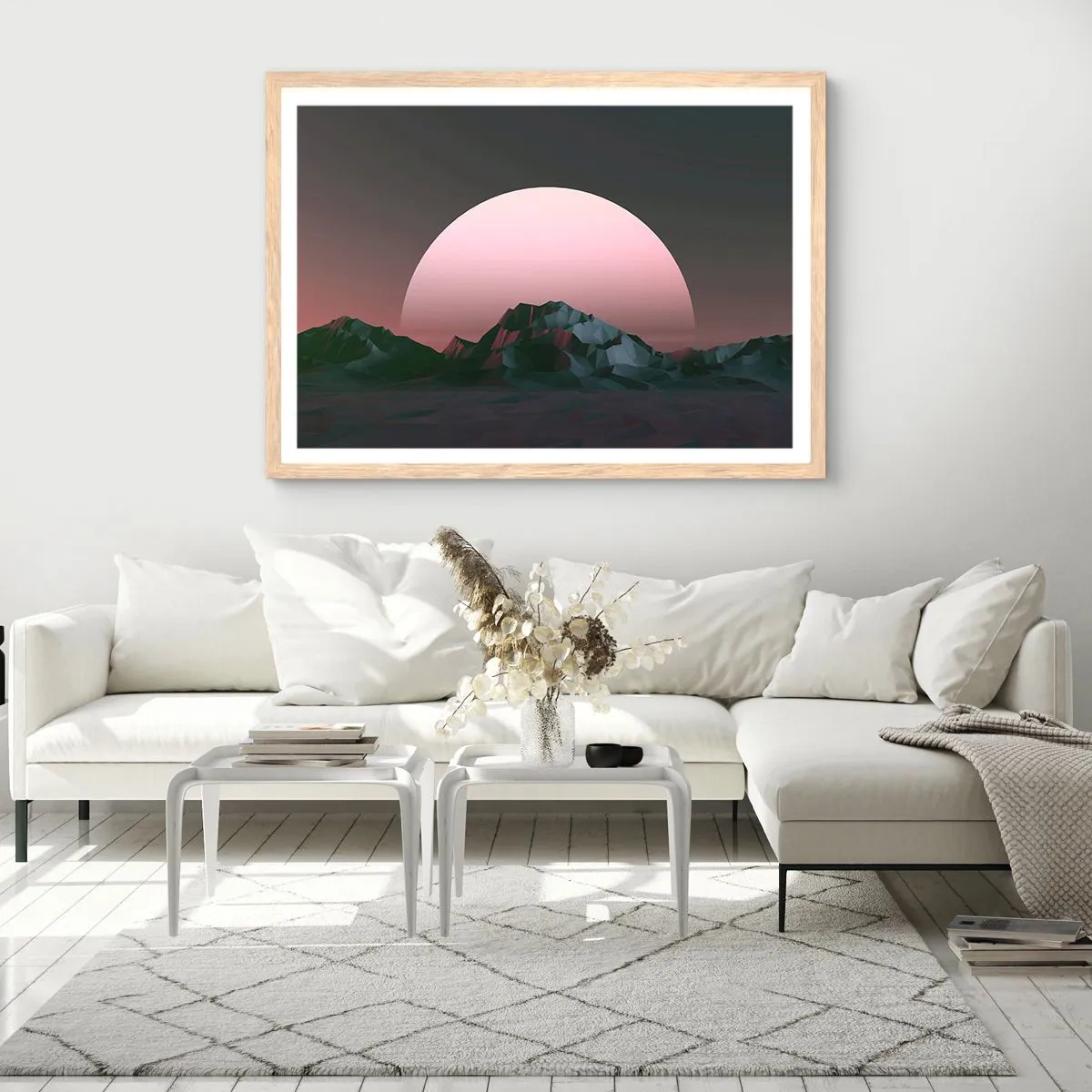 Affiche dans un chêne clair - Poster - Dans une galaxie voisine - 91x61 cm