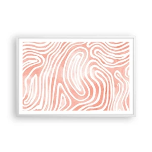 Affiche dans un cadre blanc - Poster - Dans le labyrinthe de corail - 91x61 cm