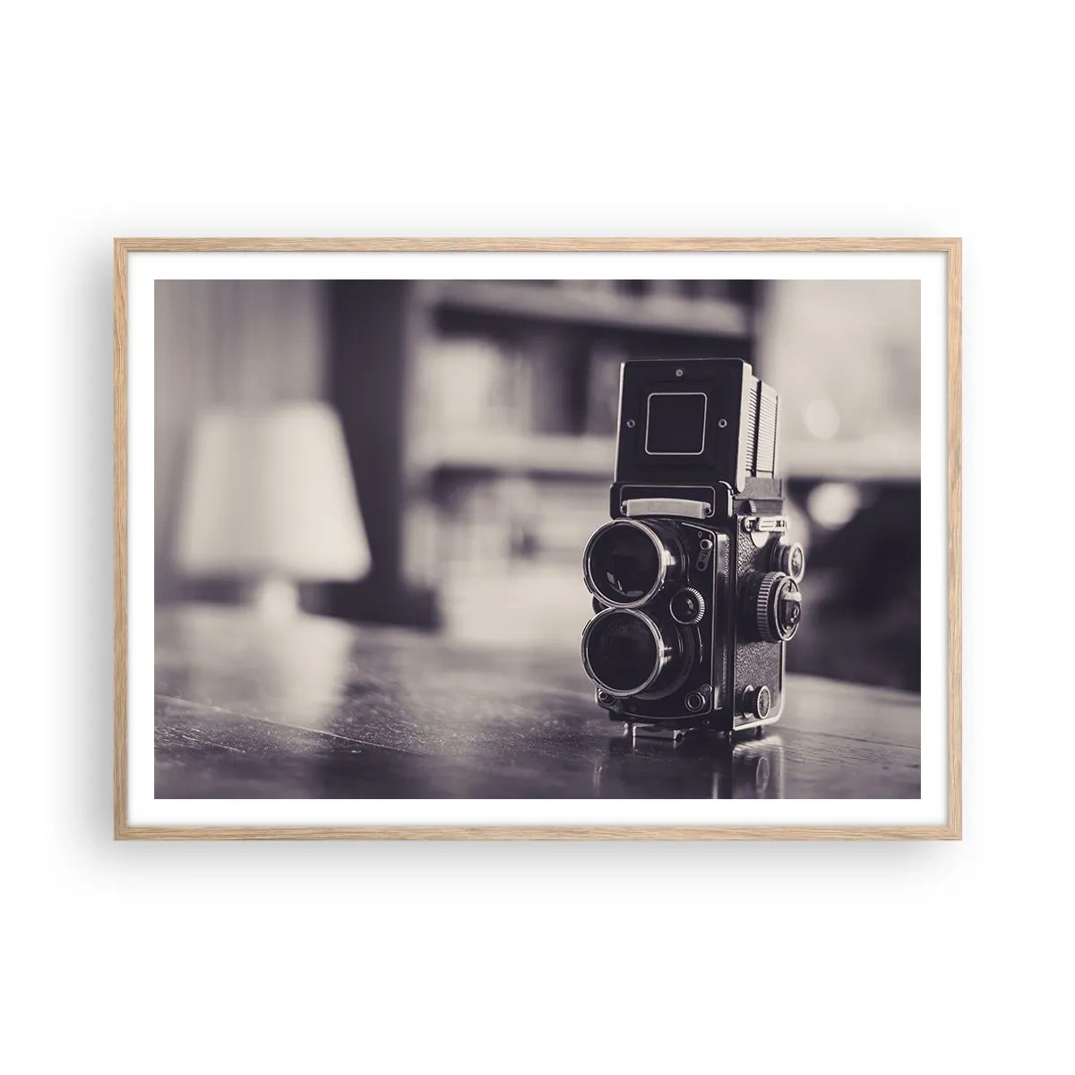 Affiche dans un chêne clair - Poster - La magie de la photographie ancienne - 100x70 cm