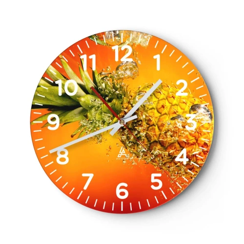 Horloge murale - Pendule murale - Fraîcheur juteuse tropicale - 30x30 cm
