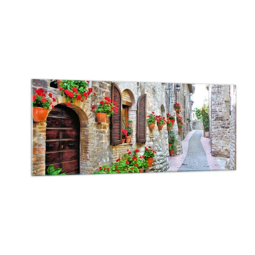 Impression sur verre - Image sur verre - Ambiance italienne - 100x40 cm