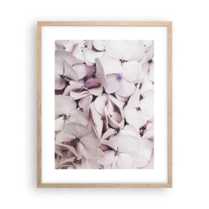 Affiche dans un chêne clair - Poster - Dans un flot de fleurs - 40x50 cm