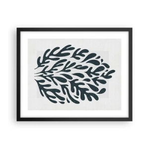 Affiche dans un cadre noir - Poster - Formes de la nature - 50x40 cm