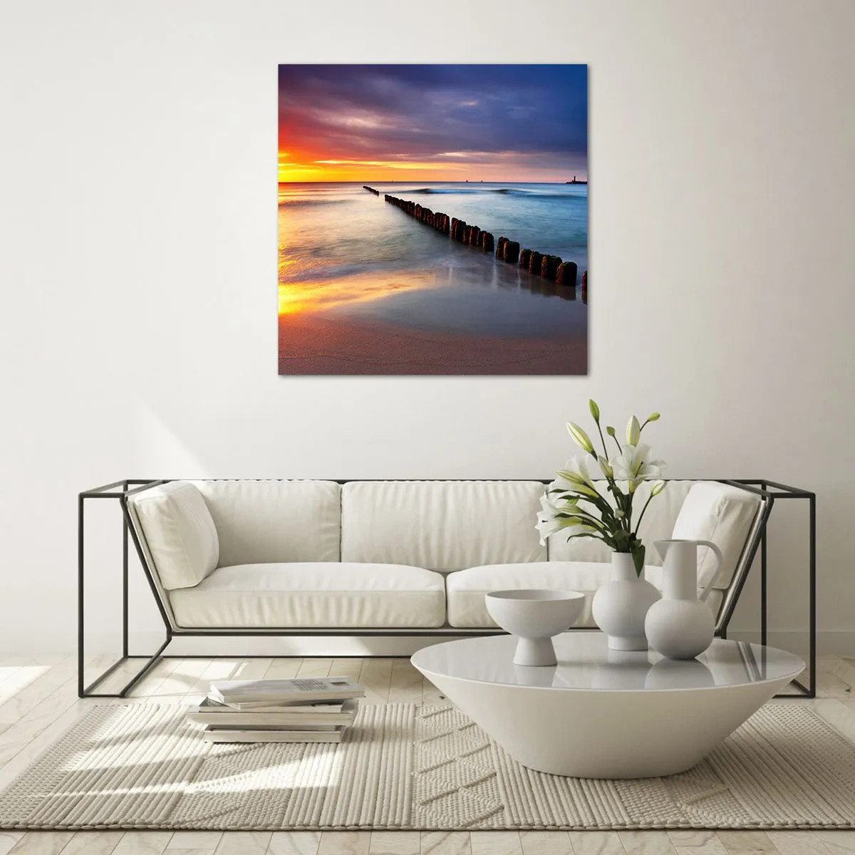 Impression sur verre - Image sur verre - Ecoute le silence - 70x70 cm