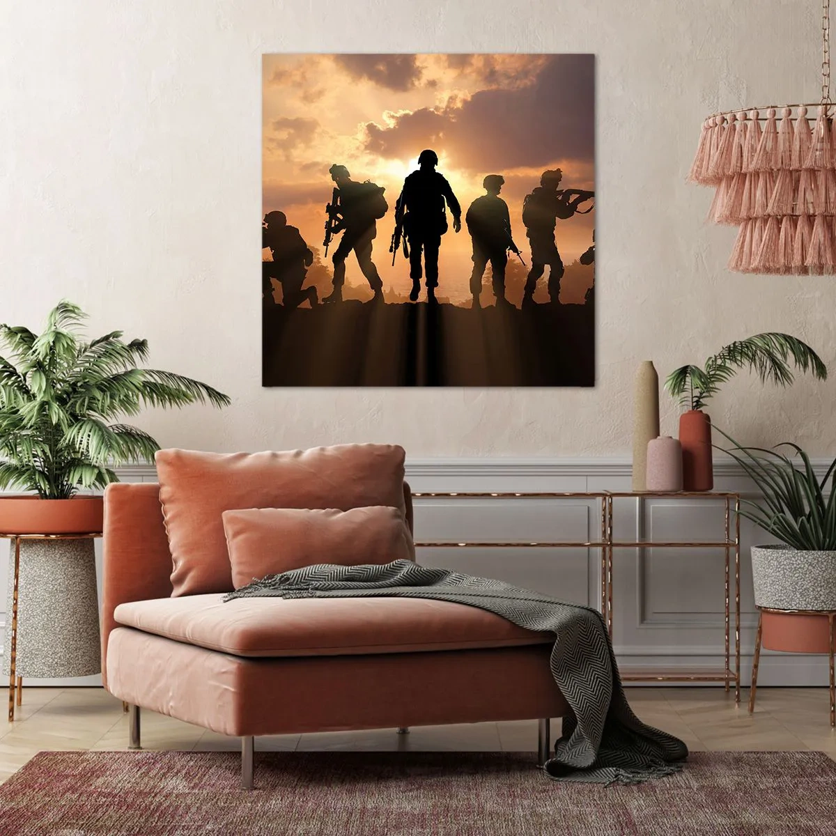 Impression sur toile - Image sur toile - Brothers in arms - 40x40 cm