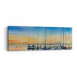 Impression sur toile - Image sur toile - Fin d'une belle journée - 90x30 cm