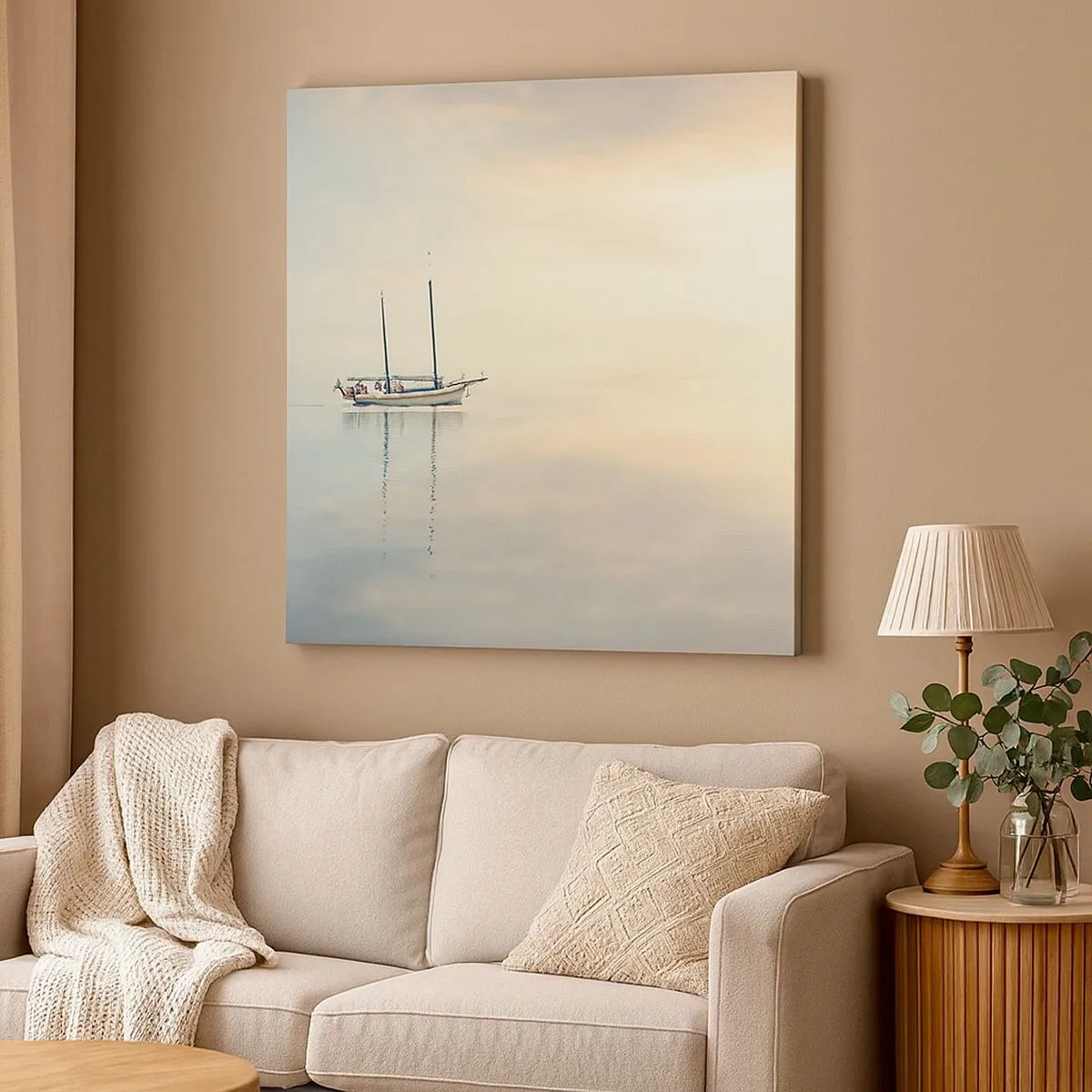 Impression sur toile - Image sur toile - Dans une mer de silence - 30x30 cm