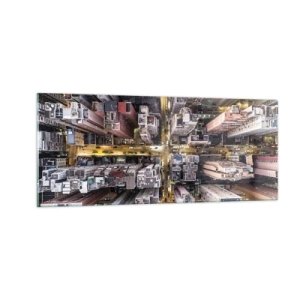 Impression sur verre - Image sur verre - Salutations de Hong-Kong - 100x40 cm