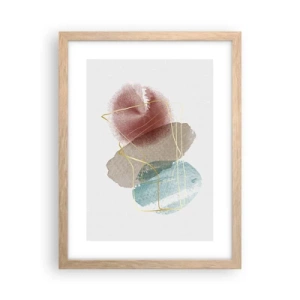 Affiche dans un chêne clair - Poster - Coraux de l'espace - 30x40 cm