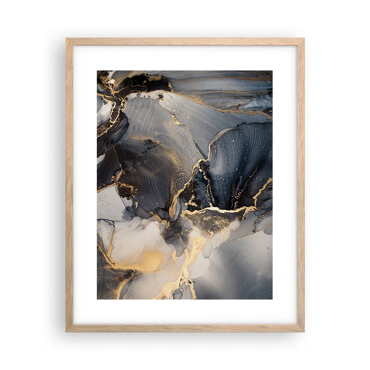 Affiche dans un chêne clair - Poster - La vie de la pierre - 40x50 cm