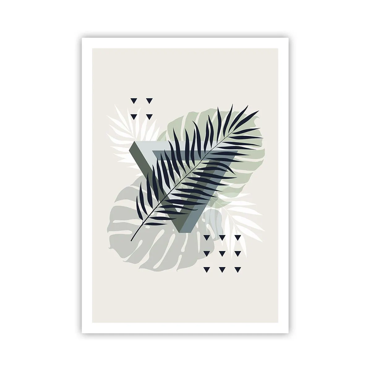 Affiche - Poster - Nature et géométrie - deux odres? - 70x100 cm