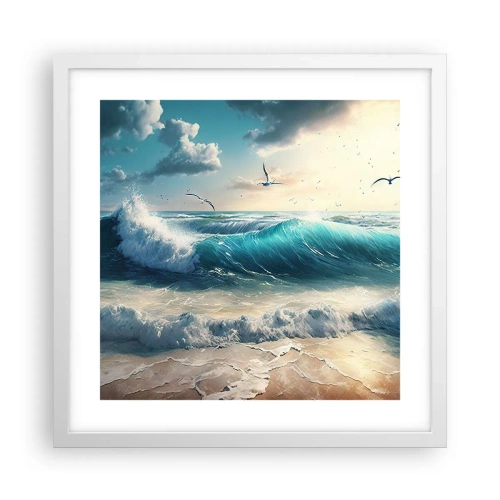 Affiche dans un cadre blanc - Poster - Ça bourdonne seulement pour toi - 40x40 cm