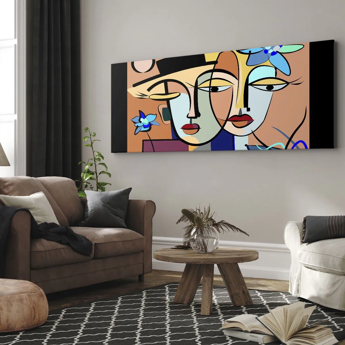 Impression sur toile - Image sur toile - Le Rendez-vous de Picasso - 100x40 cm