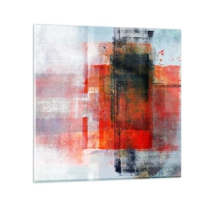 Impression sur verre - Image sur verre - Composition embrasée - 70x70 cm