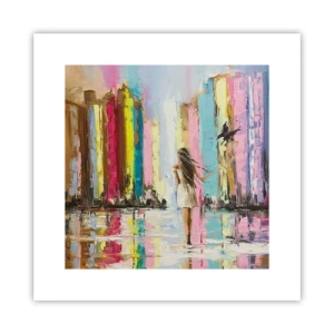 Affiche - Poster - Viens avec moi - 30x30 cm